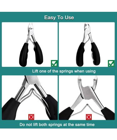 Toenail Clippers for Thick & Ingrown Nails | Large Set for Seniors & Men - Best Quality & Easy Use - Buy Online on SooperMarket.com