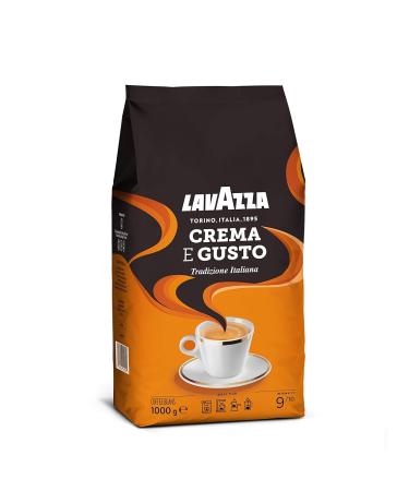Lavazza Crema e Gusto Tradizione Italiana - Roasted Coffee Beans 1kg | Spicy Aromatic Espresso Blend - Arabica & Robusta - Buy Online on SooperMarket.com