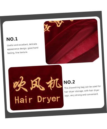 BELLIFFY 3 Pcs Hair Dryer Storage Bag Drawstring Bags Travel Blow Dryer Hair Tools Travel Bag Fabric - Buy Online on SooperMarket.com
