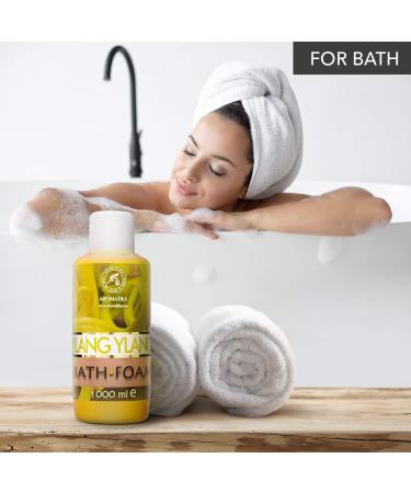 Bubble Bath Foam with Ylang Ylang Essential Oil 1000ml - Body Care for Good Sleep and Relaxation - Aromatherapy Spa Experience - Buy Online on SooperMarket.com