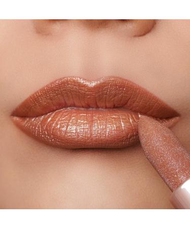 Oulac Bronze Shimmer Lipstick for Women - Moisturizing Tinted Lip Balm with Shea Butter - Vegan Gluten-Free Formula for Hydrated & Smooth Lips - Precious Moment (PG06) - Buy Online on SooperMarket.com