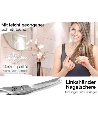 Professional Left-Handed Nail Scissors | Stainless Steel Toenail & Cuticle Clipper - Extra Sharp Design - Buy Online on SooperMarket.com