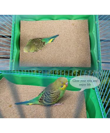 Gravel Bird Cage Liner Paper | Sea Sand Bedding for Hard-Billed Birds | Safe, Clean, Easy | 10 x 16 - Buy Online on SooperMarket.com