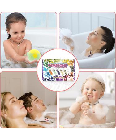 Organic Bath Bombs with Gemstone Jewelry Inside - Handmade Spa Set with Essential Oils - Perfect Gift for Any Occasion - SET2 - Buy Online on SooperMarket.com