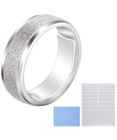 Blulu Ring Size Adjuster Loose Rings Adjuster Invisible Ring Sizer with Clean Cloth for Wide Ring Fixing, 5 Sheets (85 Pieces Totally) Translucent