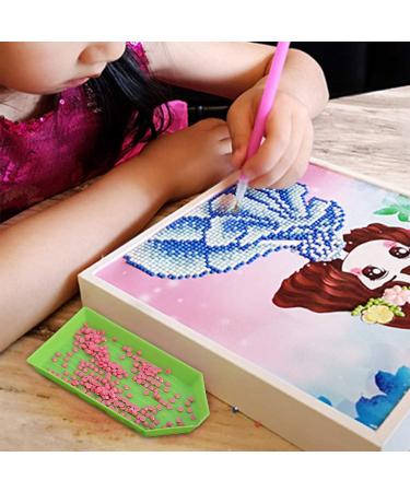 100 Pieces Plastic Bead Sorting Trays - Green | Diamond Rhinestone, Painting, Cross Stitch, Nail Art, Craft DIY Storage Plates - Buy Online on SooperMarket.com