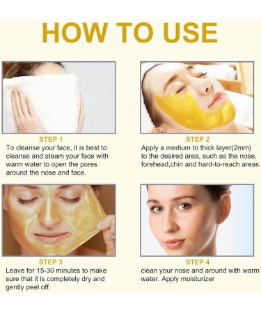 Shefave Peel off Face Masks Golden Face Masks Skincare Peel off - Purifying Deep Cleansing Face Peel for Dirt Acne Pores Shrinking - Reduces Fine Lines & Wrinkles Skin Care Face Lifting Firming Mask - Buy Online on SooperMarket.com