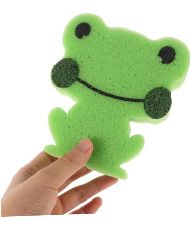 Buy Mikinona Children's Animal-Shaped Bath Sponge | Soft Green Shower Sponges for Kids | Perfect for Bathing & Fun - Buy Online on SooperMarket.com