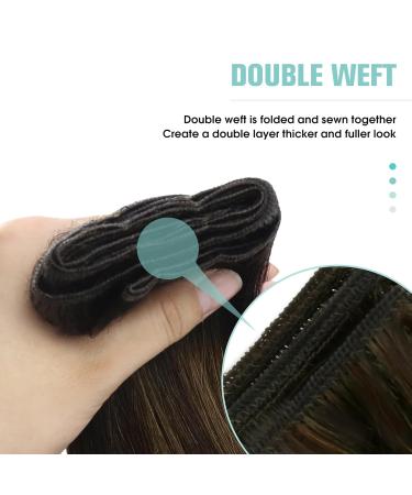 Buy Youngsee Tressen Real Hair Extensions - Dark Brown Ombre 45cm - 100g Remy Weft - International Shipping - Buy Online on SooperMarket.com
