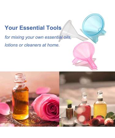 Refillable Cosmetic Containers Funnels - Ideal for Filling Bottles of Lotion, Water, Essential Oils, and More - Pink, Clear, Blue Multi-Colored Options - Buy Online on SooperMarket.com