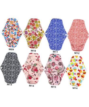5 Pack Reusable Bamboo Charcoal Menstrual Cloth Pads - Washable & Portable - Buy Online on SooperMarket.com