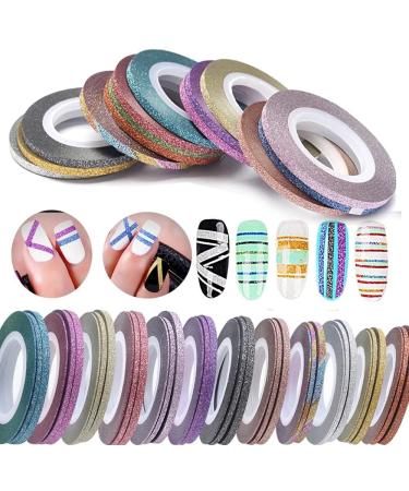 3 Rolls(One roll per size) Monochrome Scrub Nail Art Striping Tape Lines Width 1/2/3mm-Striping Tape for Nail Art-Nail Striping Tape Foil-Nail Striping Tape Thick-Nail Striping Tape with Dispenser-Self-Adhesive DIY Nail Art Tape 14 - Buy Online on SooperMarket.com