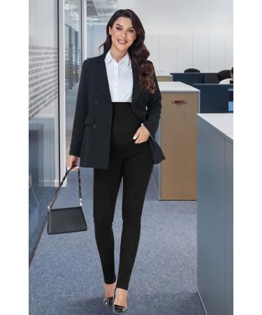 PACBREEZE Women's Maternity Jeans Over The Belly Slim Stretch High Waist Denim Pants - Black XXL - Buy Online on SooperMarket.com