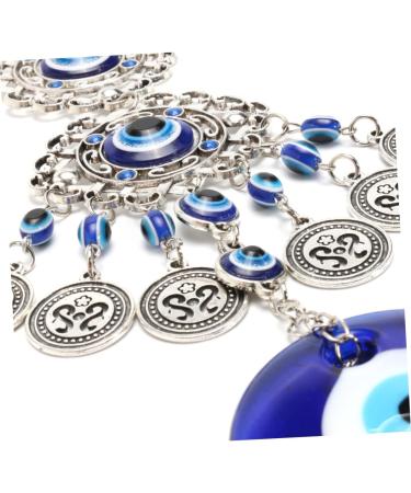 ABOOFAN Home Decor Glazed Eye Pendant Glass Charms Family Protection Charm Wall Hanging Ornaments Household As Shown 23X5cm - Buy Online on SooperMarket.com