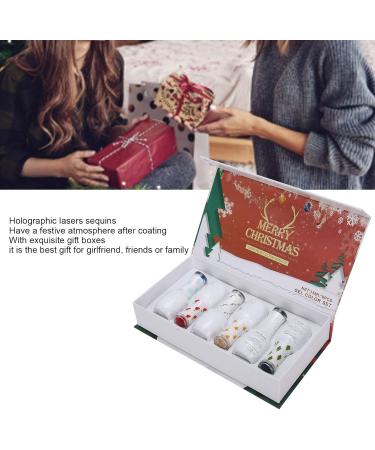 Glitter Soak Off Gel Nail Art Tool 6 Colors Nail Art UV Gel Manicure Polish Gift Set Non-Toxic Safe for Nails Eye-Catching Colors Lightweight & Portable Holographic Laser - Buy Online on SooperMarket.com