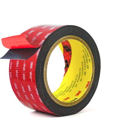 Double Sided Tape Heavy Duty Mounting Tape Strong Adhesive Tape Waterproof Foam Tape Picture Hanging Strips Carpet Tape Rug Gripper for LED Strip Light Indoor and Outdoor (2in X 10ft)