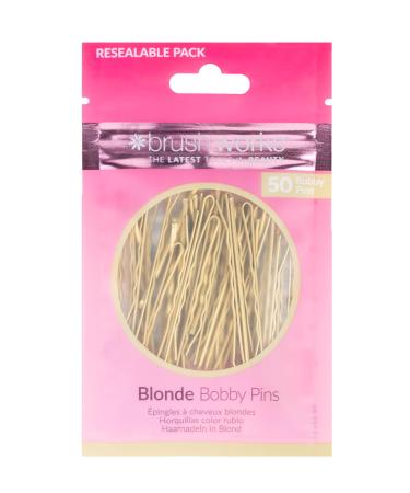 Brushworks Blonde Bobby Pins - 50 Pieces