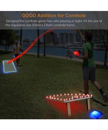 Score Sensing LED Cornhole Lights - 7 Color Change, Set of 2 - Enhance Nighttime Cornhole Game Experience - Buy Online on SooperMarket.com