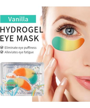 20 Pair Vanilla Under Eye Patches Under Eye Gel Patches Hyaluronic Acid Anti Wrinkle Eye Masks For Puffy Eyes Eye Bags and Dark Circles Hydrating Eye Gel Pads Eye Masks Skincare - Buy Online on SooperMarket.com