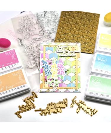 PINKFRESH STUDIO HOT FOIL Plate WRD  Fancy Script Words