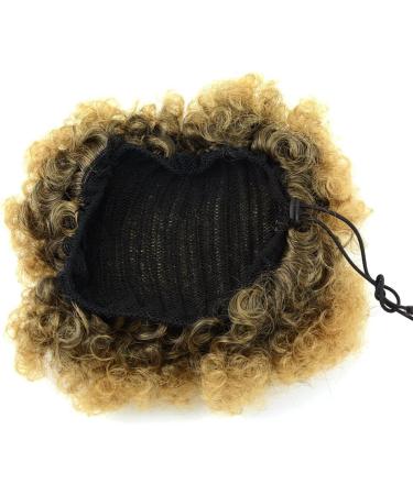Short Afro Puff Drawstring Ponytail Extension - Kinky Curly Clip-In Hairpiece for Women (Large T1B/27#) - Buy Online on SooperMarket.com