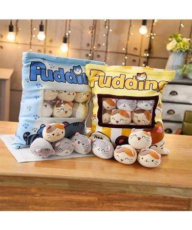 HXPLN Cute Snack Pillow Cat Plush with Kitty Dolls - Creative Gift for Teenagers Girls Children - Buy Online on SooperMarket.com
