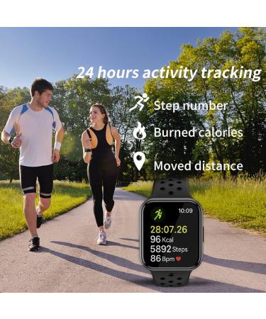 Wafa Fitness Tracker: Heart Rate & Blood Pressure Monitor, Waterproof Sports Smart Watch - Bluetooth Bracelet for Kids, Women, and Men in Black - Buy Online on SooperMarket.com
