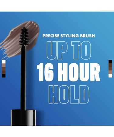NYX Professional Makeup Eyebrow Gel - Dark Brown Brow Glue for Lifting Effect & Laminated Look | Instant Styler - Buy Online on SooperMarket.com