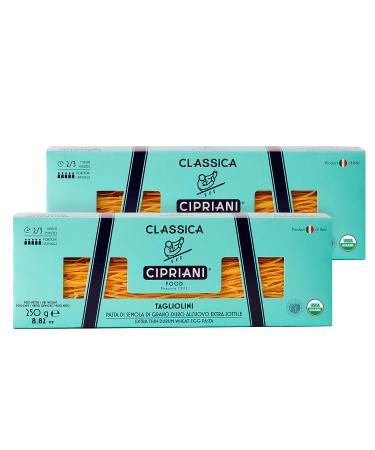 Cipriani Food Extra Thin Egg Pasta, 250 Gram (Pack of 2) (Tagliolini) 8.81 Ounce (Pack of 2)