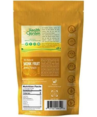 Health Garden Monk Fruit Sweetener Classic - All-Natural, 1 lb (453 g) | Sugar-Free Sweetener - Buy Online on SooperMarket.com