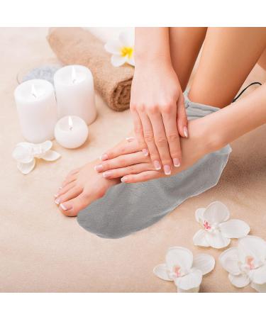 FOMIYES 1 Pair Wax Therapy Warm Foot Cover Paraffin Booties Hot Wax Cover Bioties Liners Cotton Paraffin Socks Heated Booties Gel Grooming Glove Mittens Paraffin Wax Hands Supplies Plush - Buy Online on SooperMarket.com