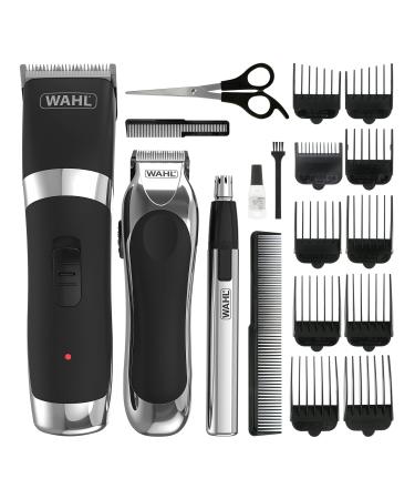 Wahl Cordless Clipper & Trimmer Gift Set Cordless Grooming Set Hair Clippers for Men Men s Beard Trimming Nose Ear & Brow Trimmer Male Grooming Set Cordless Clipper + Grooming Set