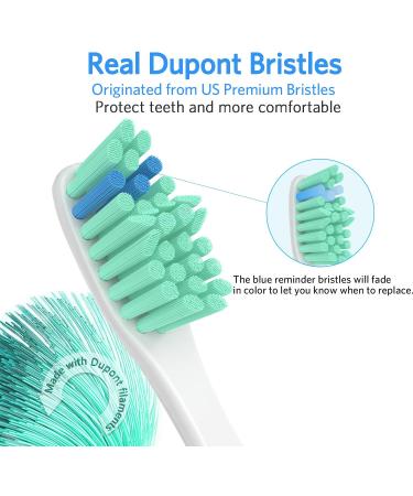 Senyum Replacement Heads for Philips Sonicare E-Series Toothbrush - 4 Pack - Buy Online on SooperMarket.com