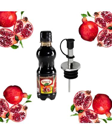 Oncu Pomegranate Molasses 330g - with Homlix Stainless Steel Sauce Bottle Stopper - Buy Online on SooperMarket.com