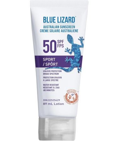 BLUE LIZARD Sensitive Mineral Sunscreen Lotion SPF 50+ (89 ml) + BLUE LIZARD Sport SPF 50 Mineral Sunscreen Lotion (89 ml) - Buy Online on SooperMarket.com