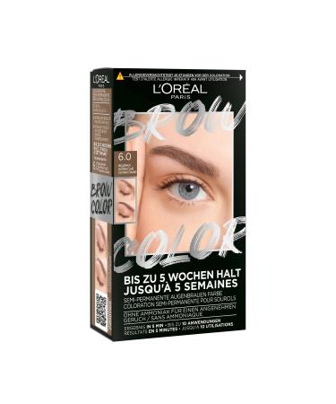 L'Or al Paris eyebrow color for a bright and perfectly maintained look ammonia -free eyebrow paint up to 10 applications p Pack brow color 6.0 light brown