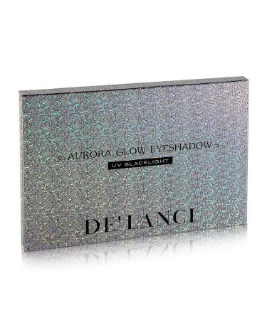 Neon Eyeshadow Palette - Delanci Aurora Glow for Halloween Makeup | Fluorescent & Glitter Eyeshadow Kit - Buy Online on SooperMarket.com
