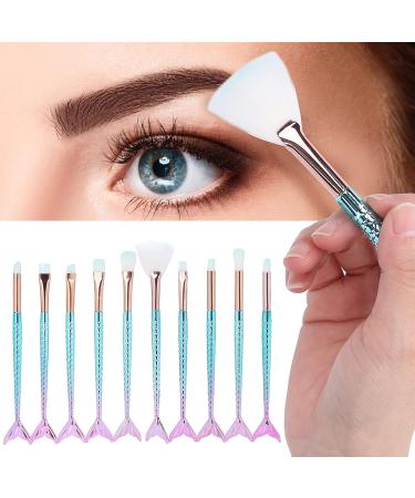 Soft 10PCS Makeup Brushes Set | Professional Blending & Cosmetics Tools for Eyes Blush & More - Buy Internationally - Buy Online on SooperMarket.com