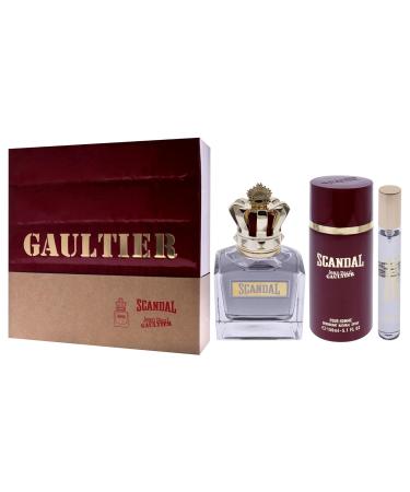Jean Paul Gaultier Scandal 3.4oz EDT Spray 0.33oz EDT Spray 5.1oz Deodorant Spray Men 3 Pc Gift Set - Buy Online on SooperMarket.com