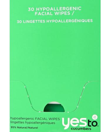 Yes To Cucumbers Facial Towelettes, Hypoallergenic, 30 Count (Pack of 3) - Buy Online on SooperMarket.com