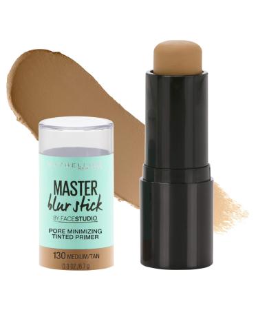 Maybelline New York Facestudio Master Blur Stick Primer Makeup  Medium/Tan  0.3 oz. Medium/Tan 0.3 Fl Oz (Pack of 1)