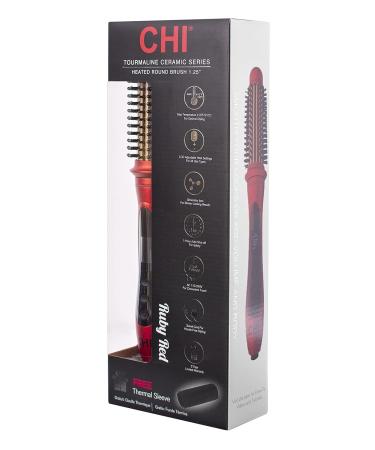 CHI Amplitude Ceramic Heated Round Brush - Ruby Red | Salon-Quality Styling Tool - Buy Online on SooperMarket.com