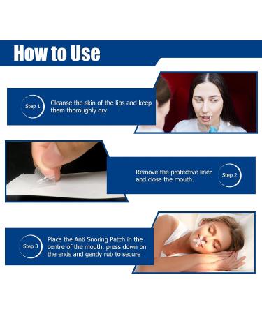 Sleep Mouth Tape - 60Pcs | Anti Snoring Strips for Nasal Breathing & Improved Sleep - Buy Online on SooperMarket.com