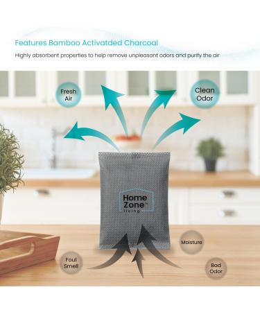 Home Zone Living Cleanaura Desodorative Filter Set Carbon Filter Bag & Magnetic Sticker for Odor Elimination | International Shipping Available - Buy Online on SooperMarket.com