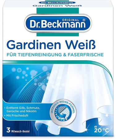 Dr. Beckmann Curtains White | Curtain white for radiant curtains | with effective intensive white formula | 3x 40g 120 g (1 pack)