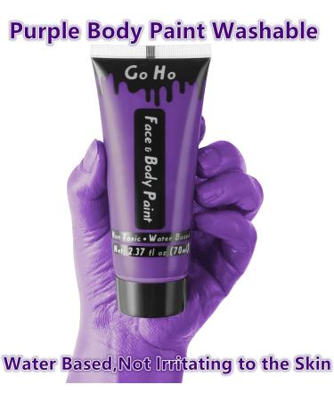 Go Ho Purple Cream Face Body Paint - 2.37oz Water Based Makeup Kit for Kids Party, SFX, Halloween & Cosplay - Buy Online on SooperMarket.com