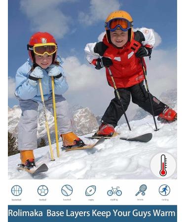 X-Large Youth Boys' Thermal Compression Set | Fleece Lined Base Layer Shirts and Pants for Big Kids - Buy Online on SooperMarket.com