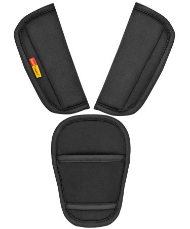 HAOSEA Belts Pads Shoulder Strap and Crotch Cover Universal Baby Stroller Car Seat Strap Covers Soft Seat Belt Cushion fits Most car seat