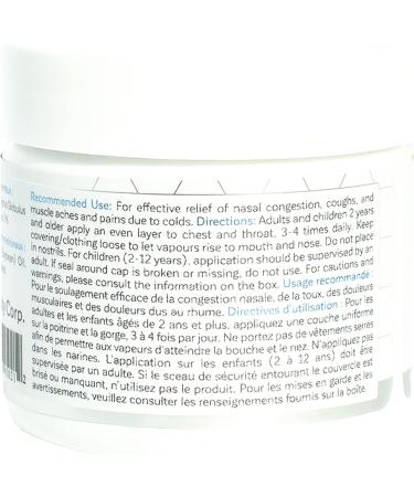 KaLaya Breathe Easy Vaporizing Rub (Pack of 2)- Nasal Decongestant Cough Suppressant Relief from Cold Aches & Pains and Chest Rub 60 g (Pack of 2) - Buy Online on SooperMarket.com