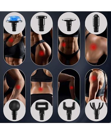 Deep Tissue Heated Massage Gun with Adjustable Temperature and 20 Speeds - Muscle Massager for Post-Workout Pain Relief in Gym, Home, Outdoors - Red - Buy Online on SooperMarket.com